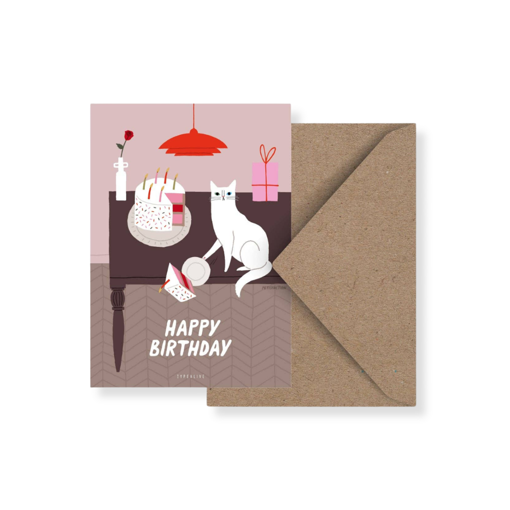 Postkarte / Petisfaction "Cats" Happy Birthday - typealive