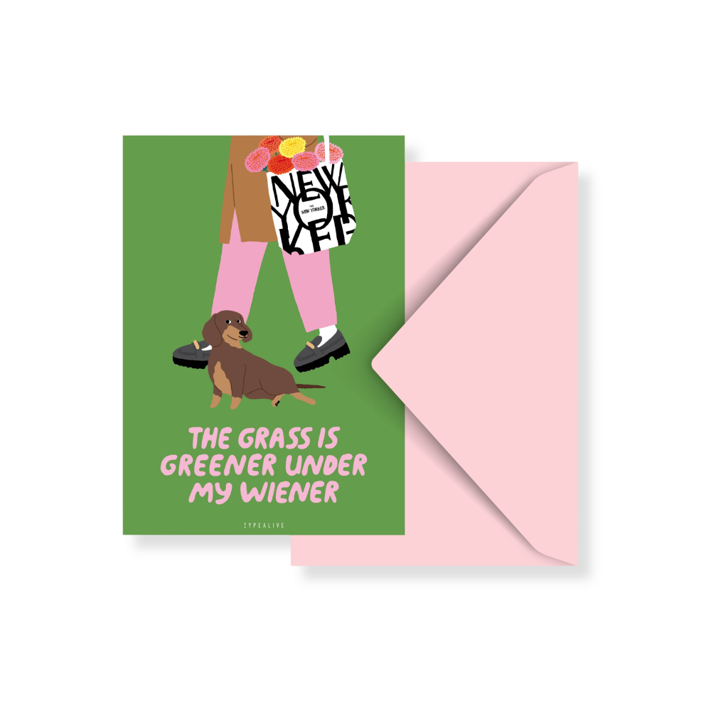 Postkarte / Petisfaction "Dogs" Greener - typealive