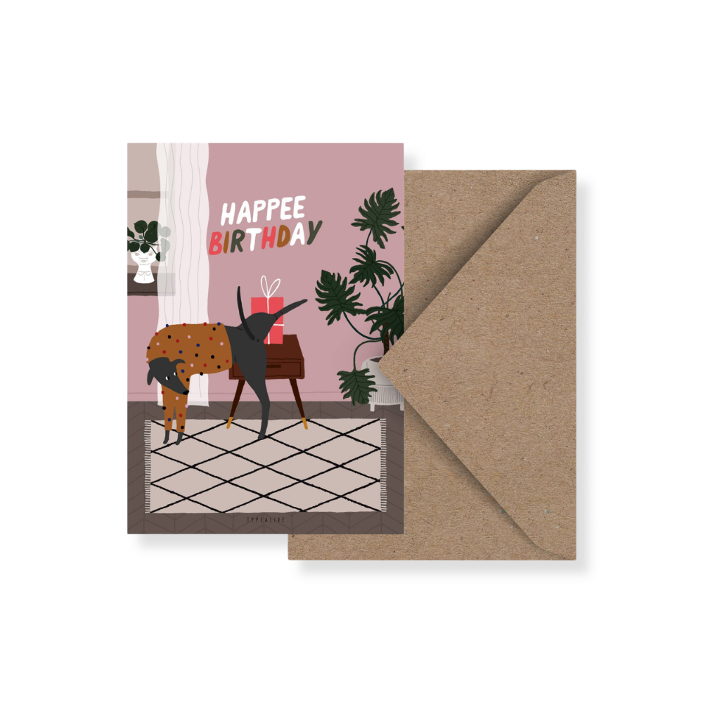 Postkarte / Petisfaction "Dogs" Happee Birthday - typealive