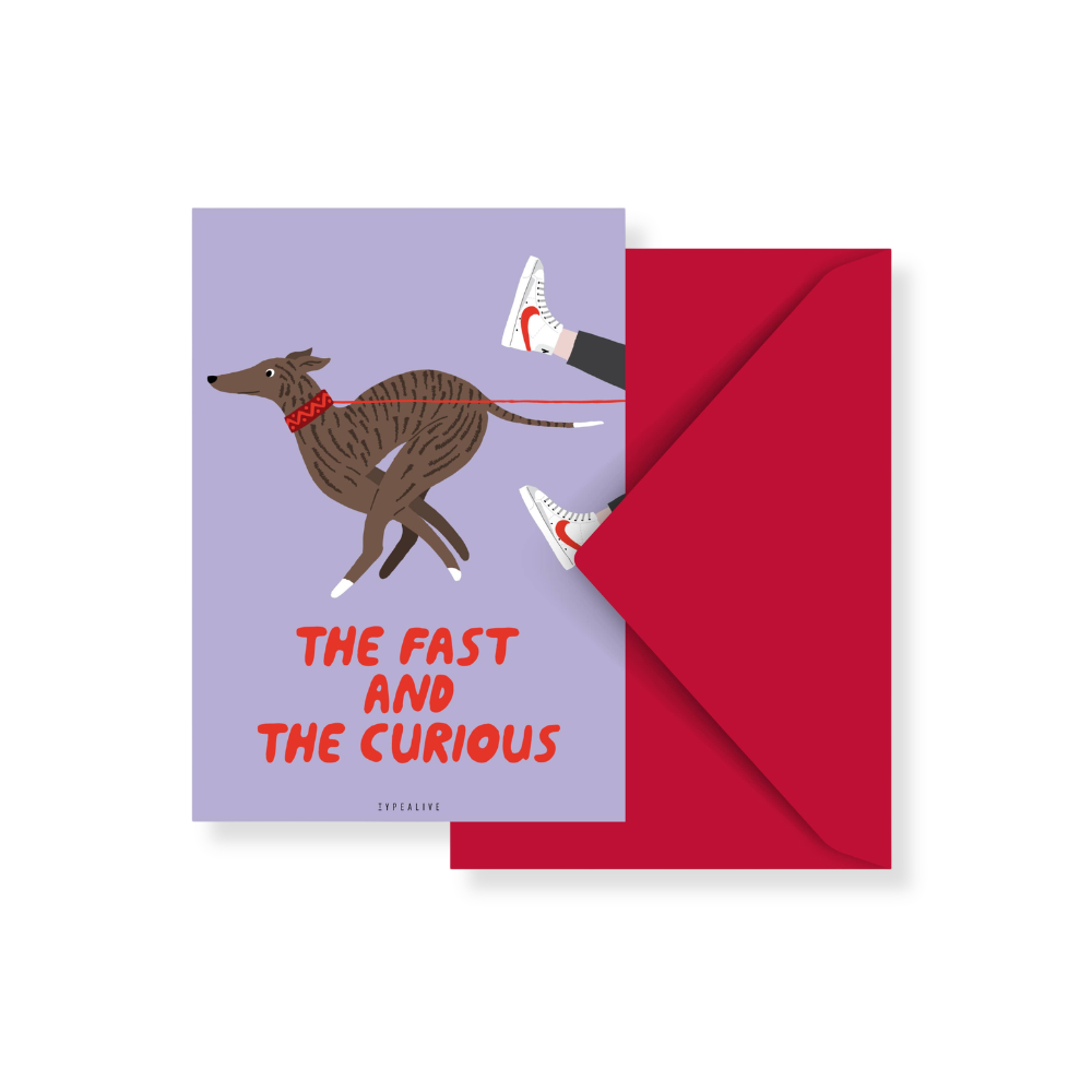 Postkarte / Petisfaction "Dogs" The Fast - typealive