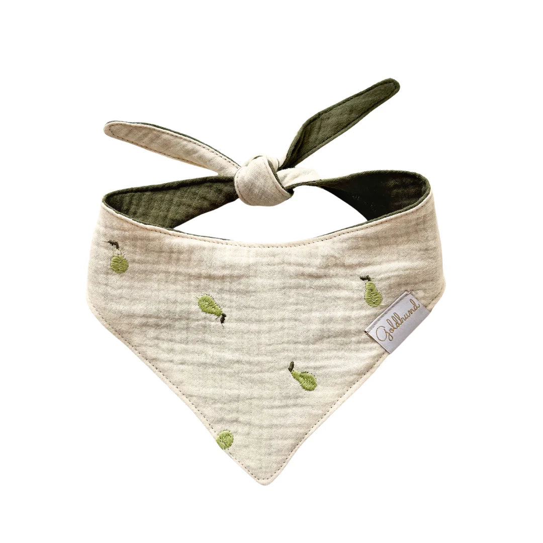 Goldhund Hundehalstuch Musselin Birne