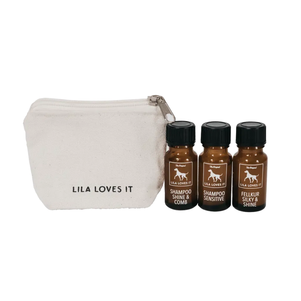 Pröbchen-Set Shampoo Shine & Comb, Sensitive und Fellkur - LILA LOVES IT