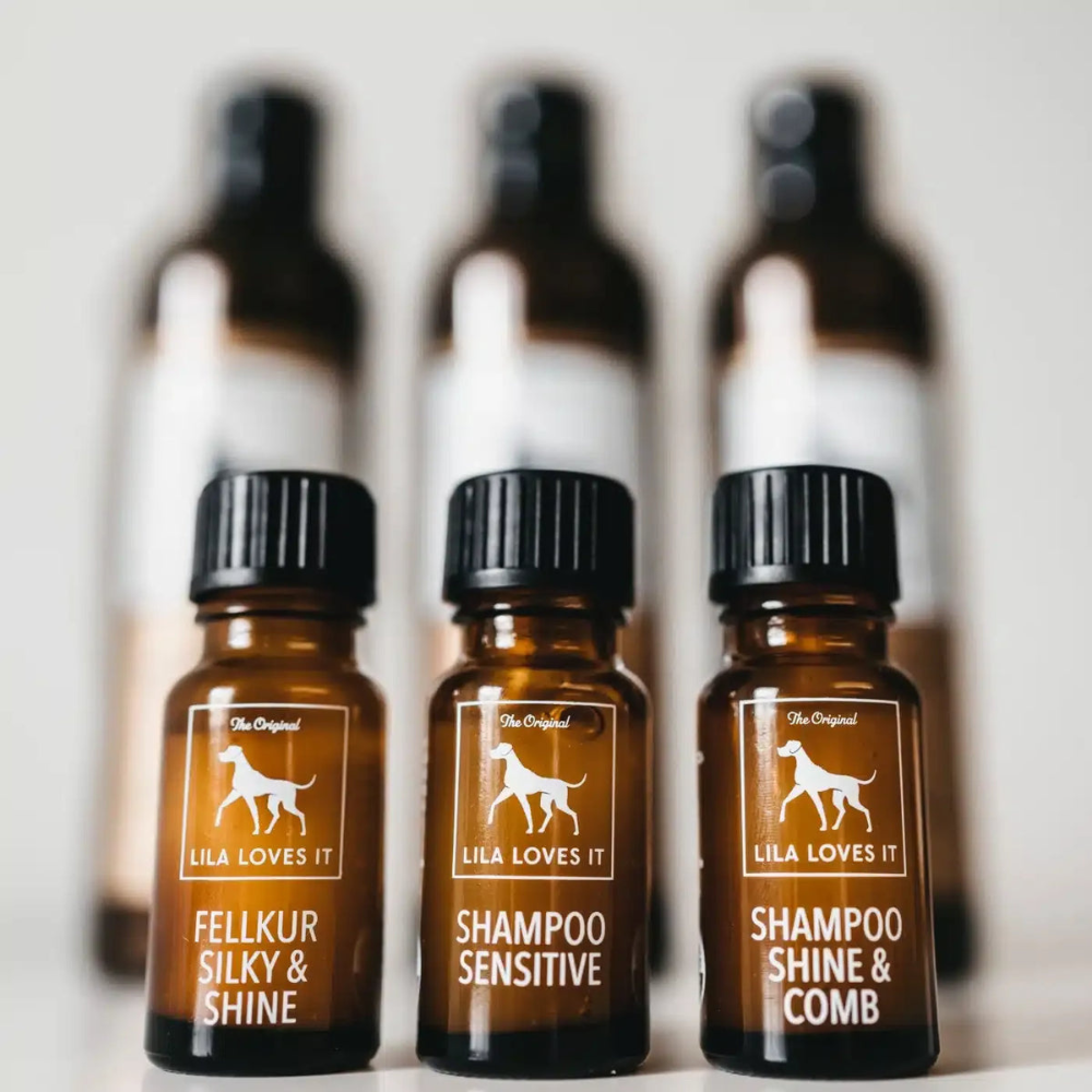 Proben Shampoo Shine & Comb, Sensitive und Fellkur - LILA LOVES IT