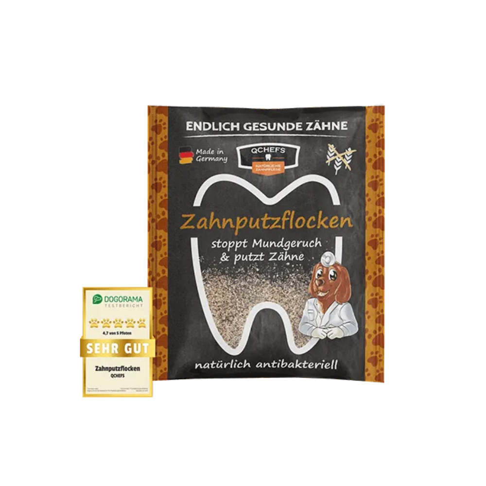 QChefs Zahnputzflocken für Hund (Großpackung)