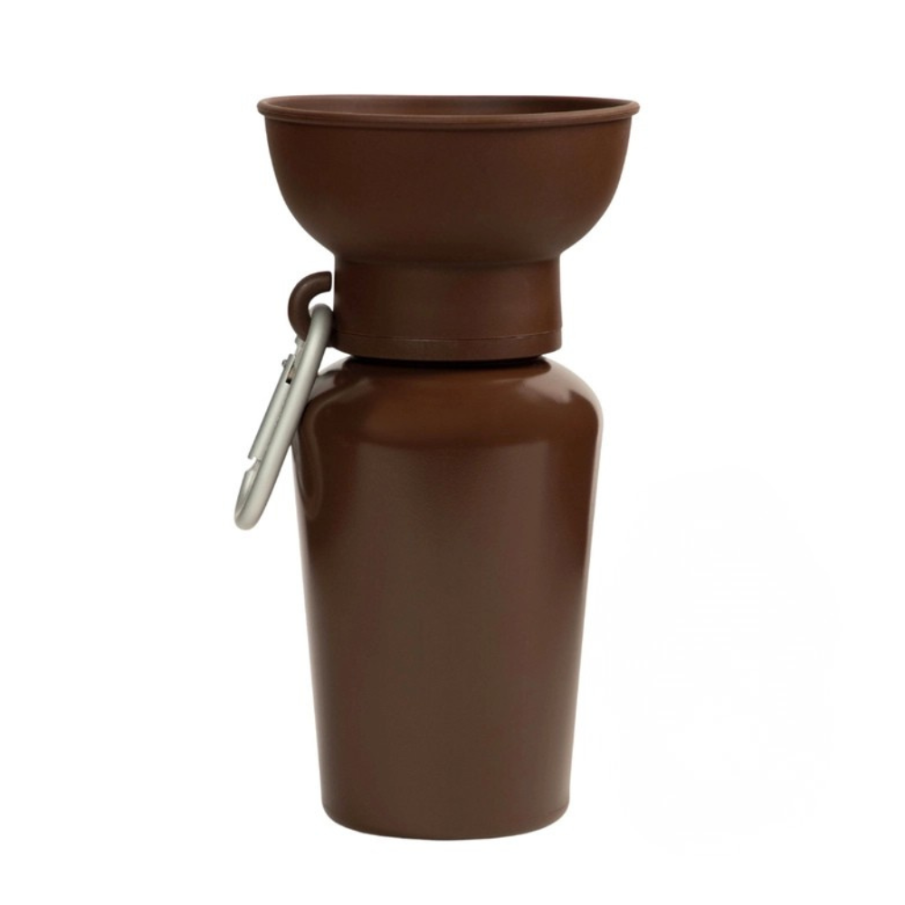 Reisetrinkflasche Flip Hundeflasche Chocolate Brown - Springer