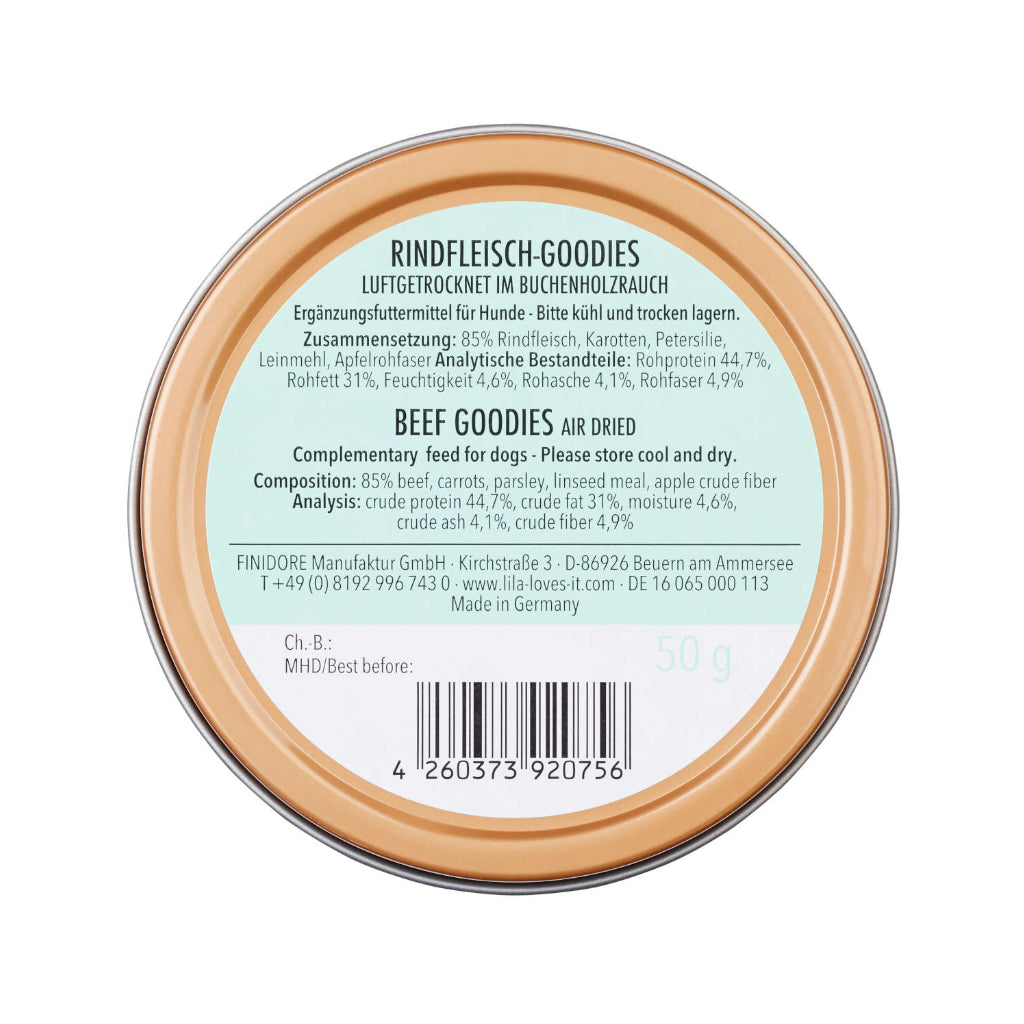 Informationen Goodies Dose Rindfleisch - LILA LOVES IT