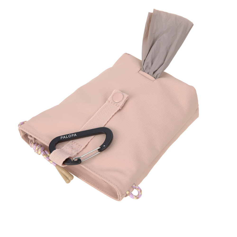 Rückseite Leckerlibeutel Dog Snack Bag Karl M Soft Pink - PALOPA