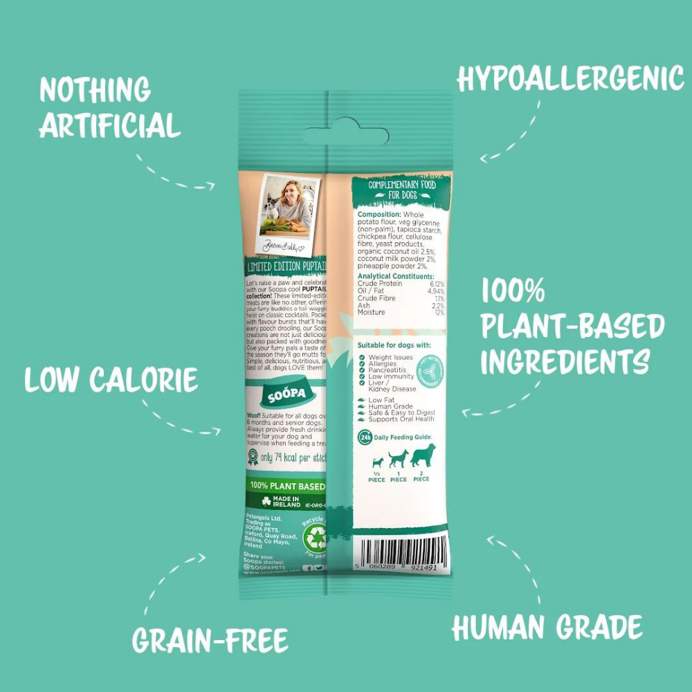 Rückseite Hundeleckerli PAW-NA Colada Dental Sticks - Soopa