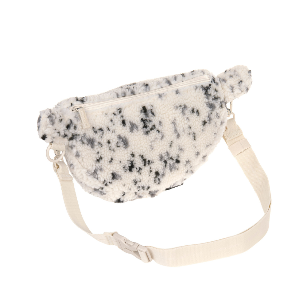 Rückseite & Fach mit Reißverschluss Gassitasche EMMA Teddy Speckled Creme - PALOPA