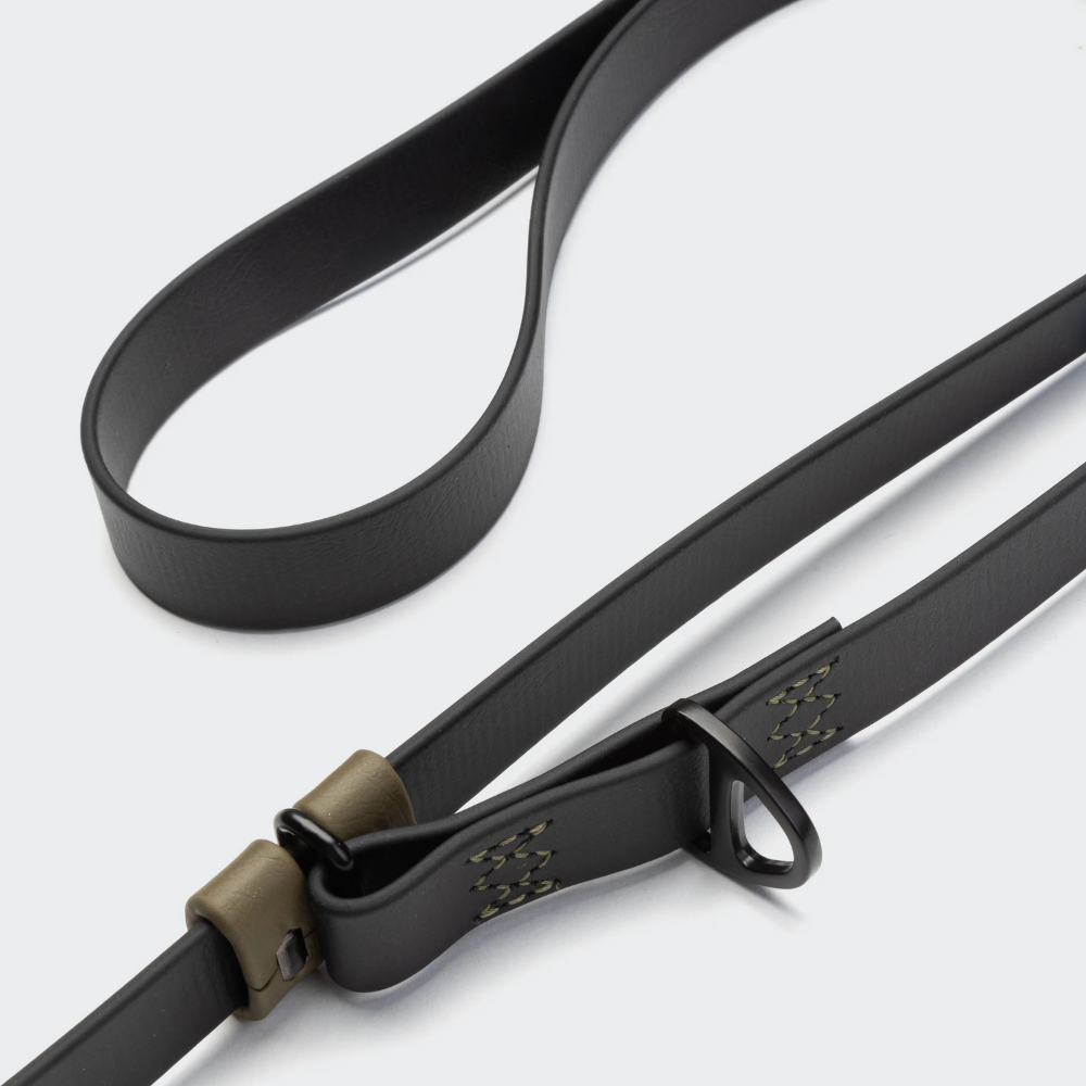 Schieber Cloud7 Handsfree Hundeleine BioThane Ipanema Schwarz-Olive