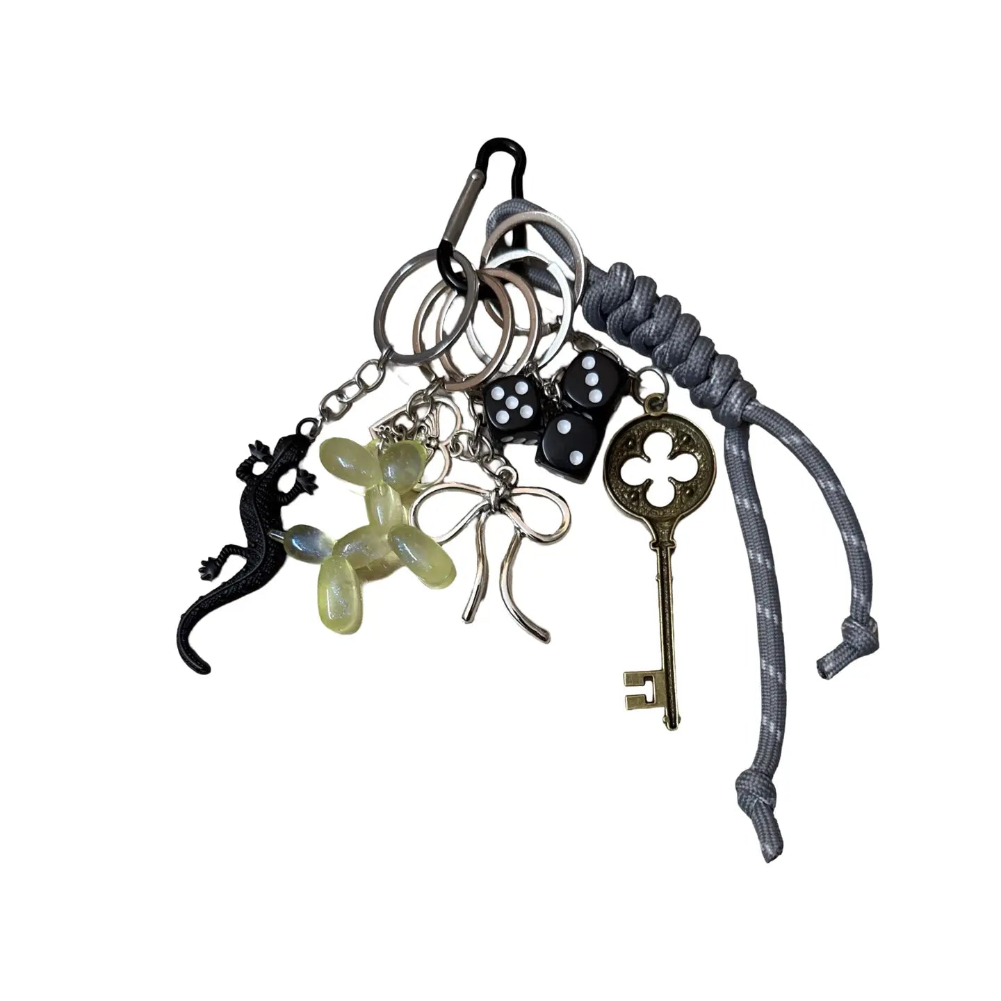 Schlüsselanhänger Ballonhund | Grau - Louisa Lee