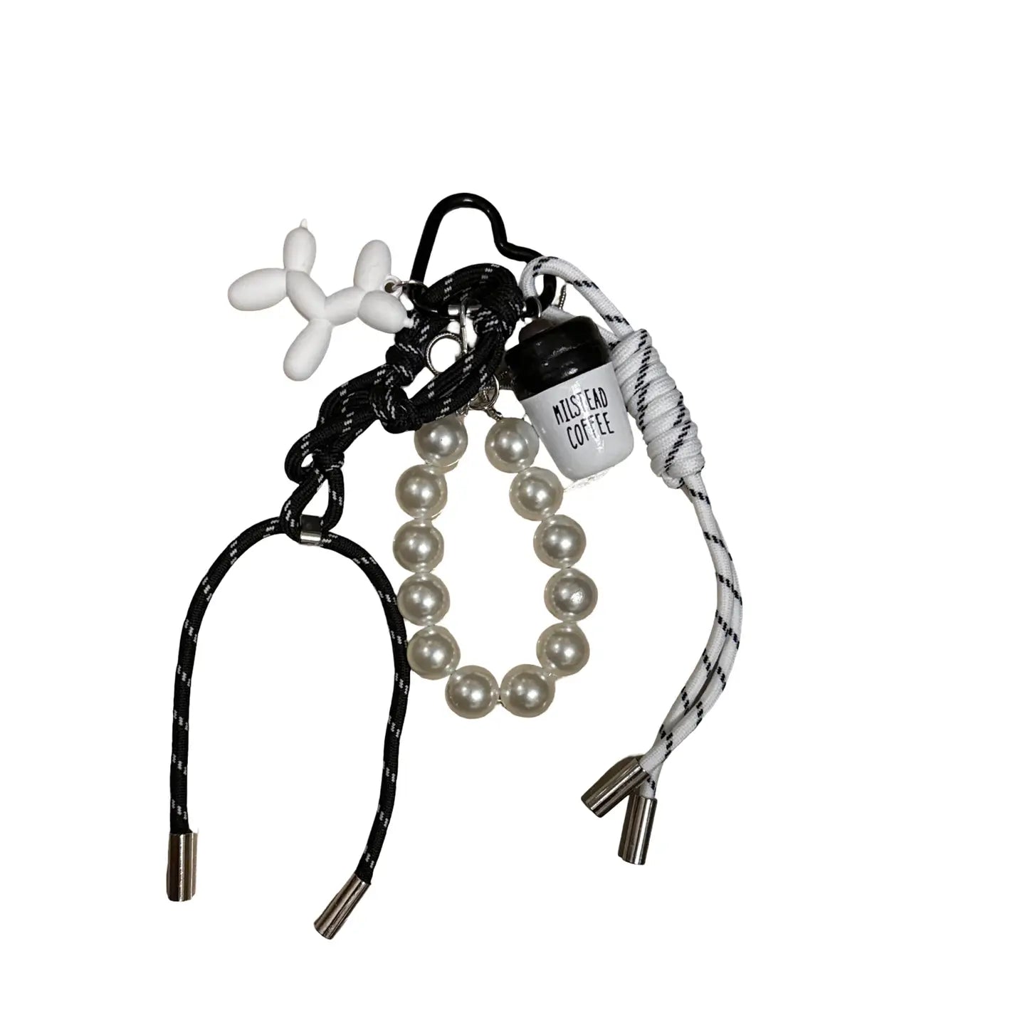 Schlüsselanhänger Ballonhund | Weiß - Louisa Lee