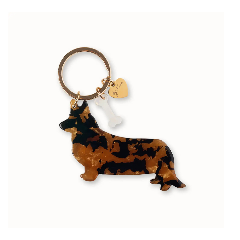 Schlüsselanhänger Corgi Alfie - by Vivi.