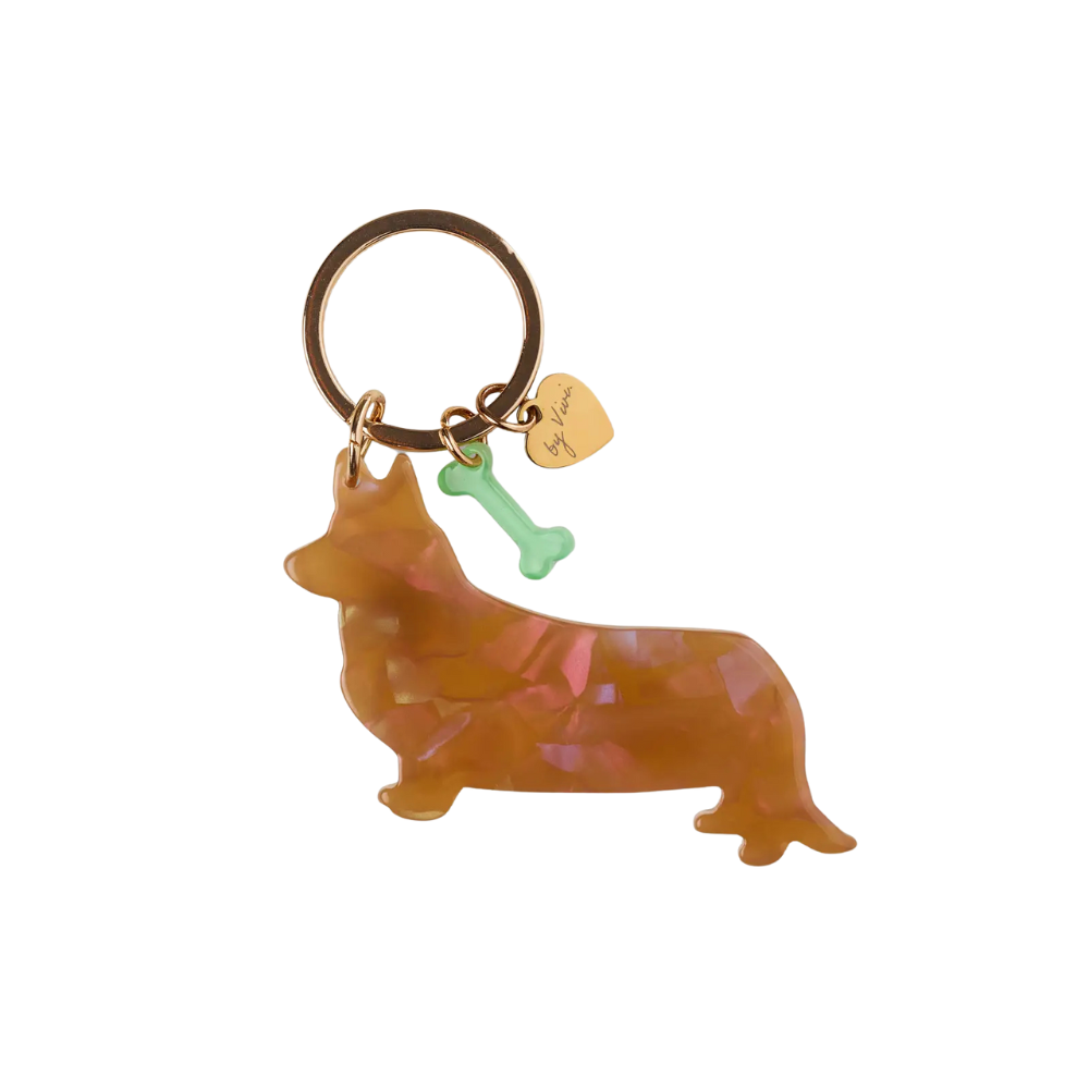 Schlüsselanhänger Corgi Winston - by Vivi.