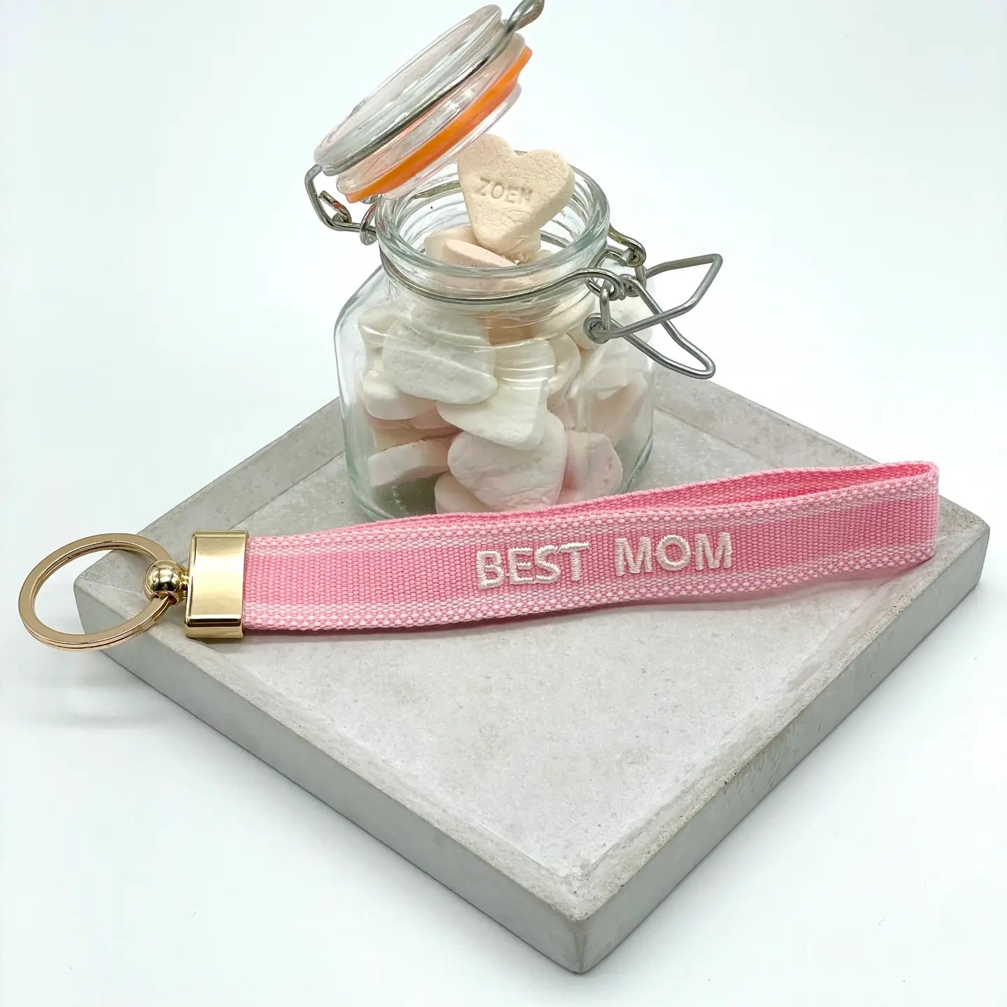 Dekobild Statement Schlüsselanhänger BEST MOM Rosa - LOVIN'DOG