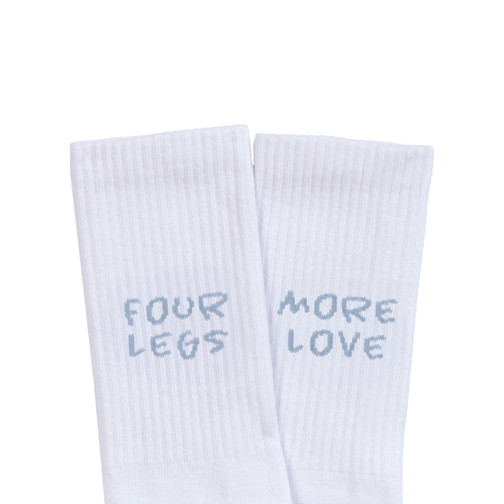 Schriftzug Tennis Socken FOUR LEGS Lettering Blue - PALOPA