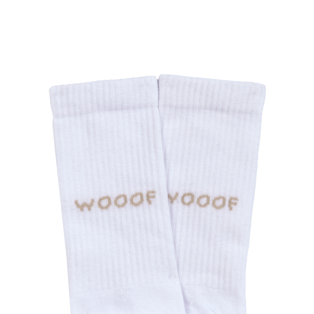 Schriftzug Tennis Socken WOOOF Lettering Lemon - PALOPA
