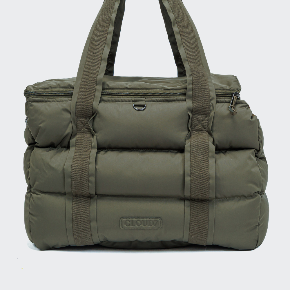 Seitenansicht Cloud7 Hundetasche Montreal Light Olive