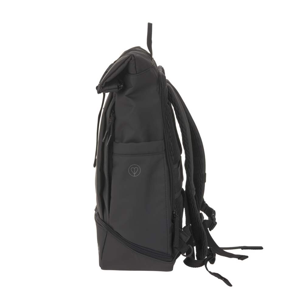 Seitenansicht PALOPA Rolltop Backpack Rucksack YOSKA Black