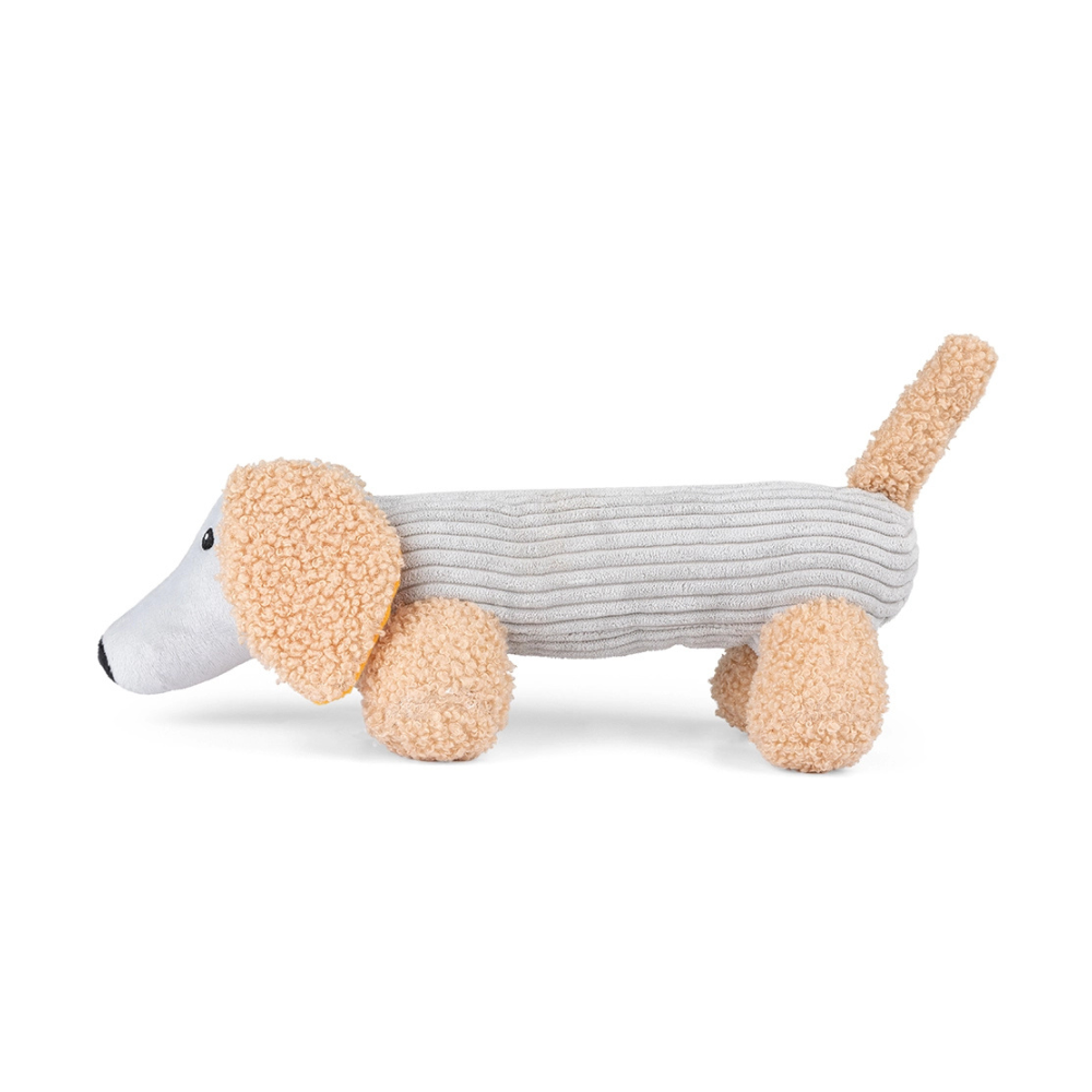 Seitenansicht Hundespielzeug Dackel Micky - Micky's Favorites