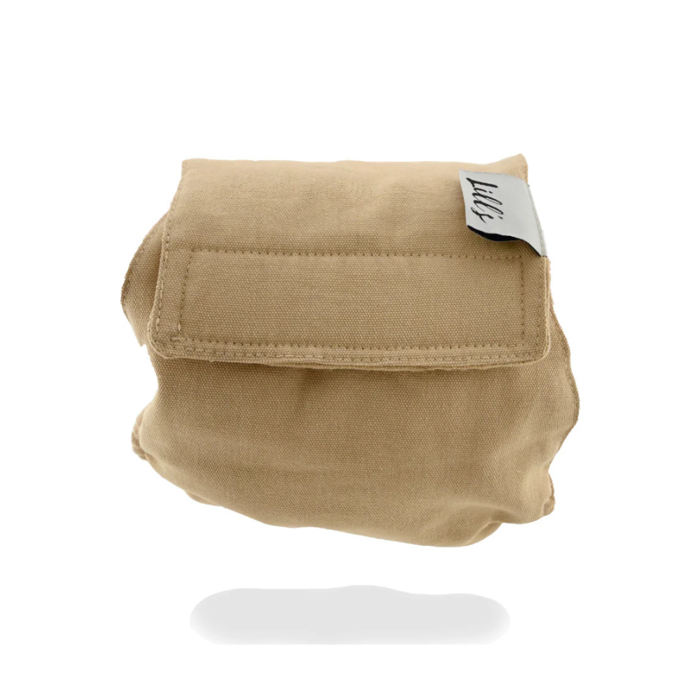 Seitenansicht Rüdenwindel LEON aus Bio-Baumwolle SAND - lill's