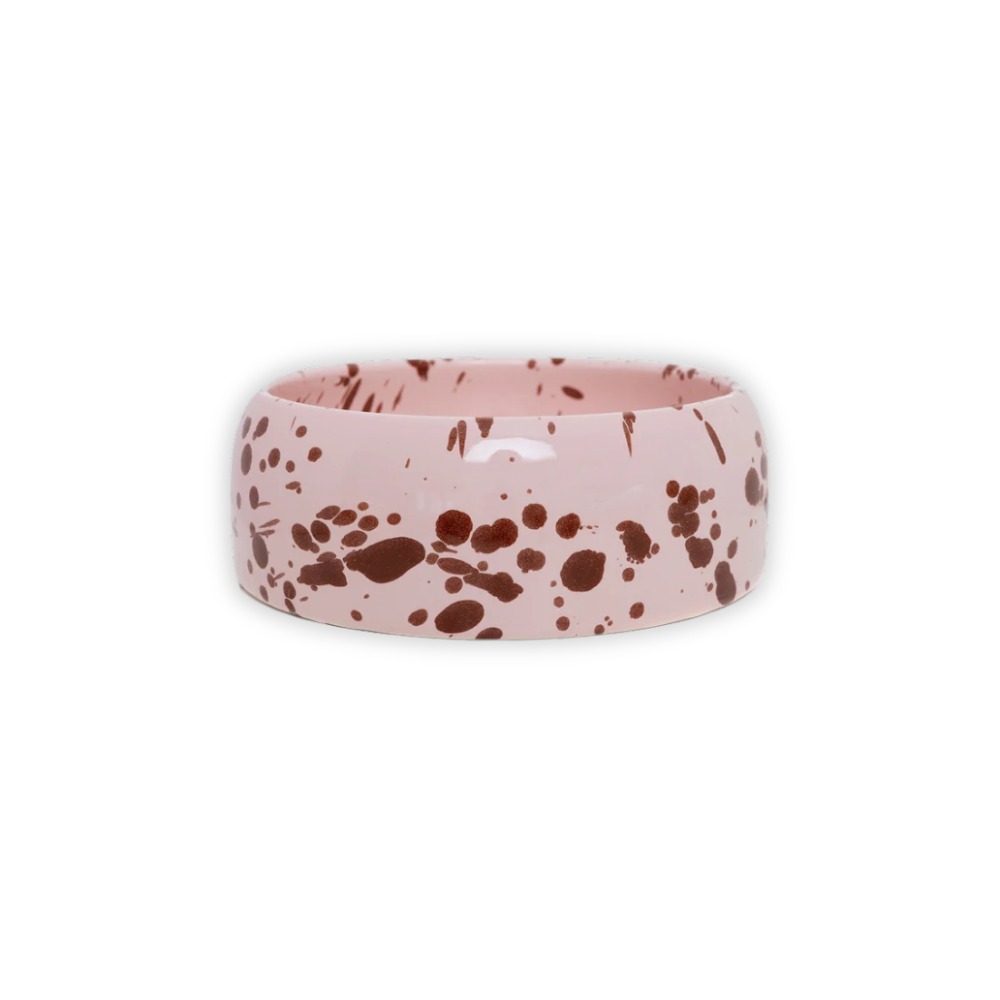 Splash Keramiknapf Pink/Brown - DOGGUO