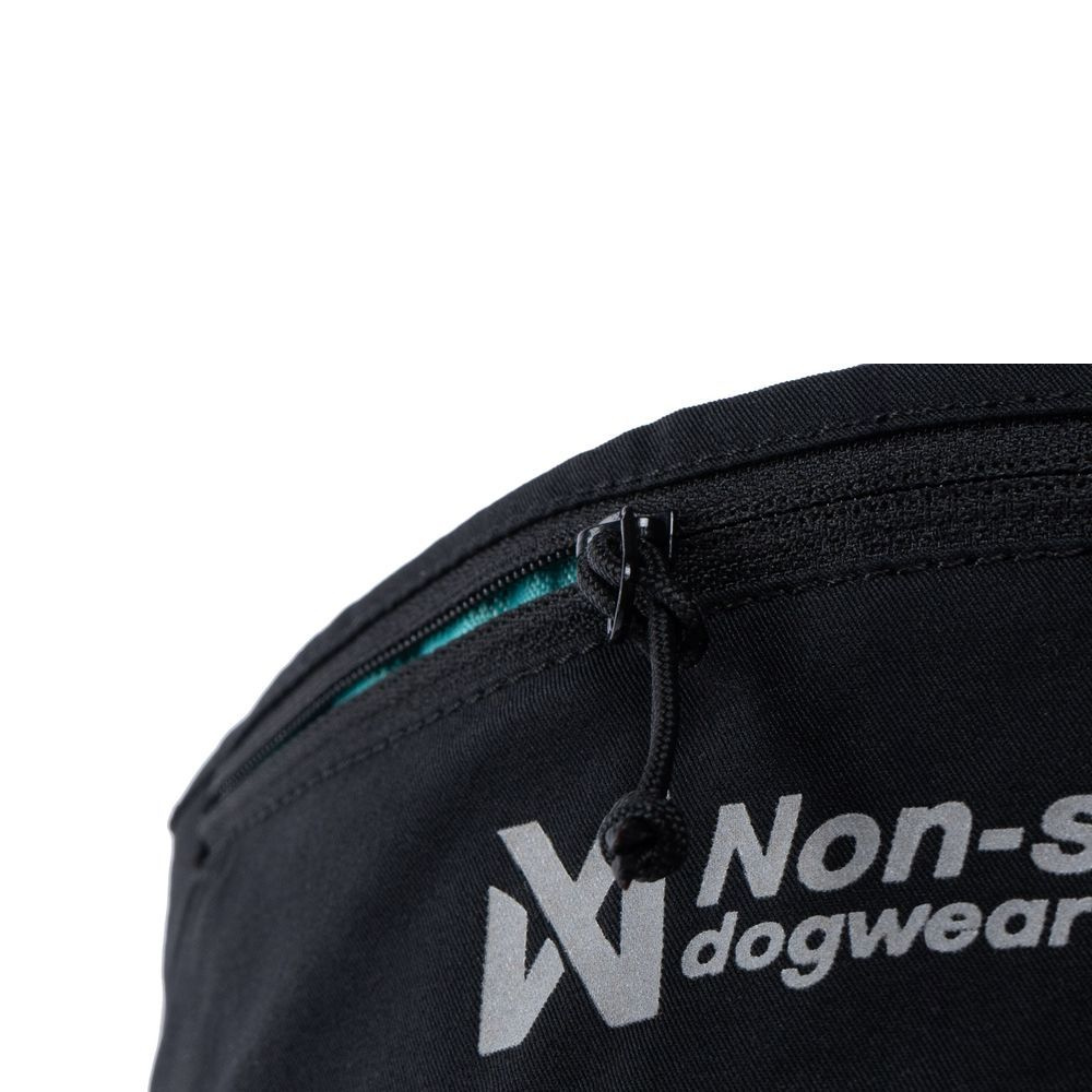 Reißverschlusstasche Gurt RUSH Belt black/teal - non-stop dogwear®
