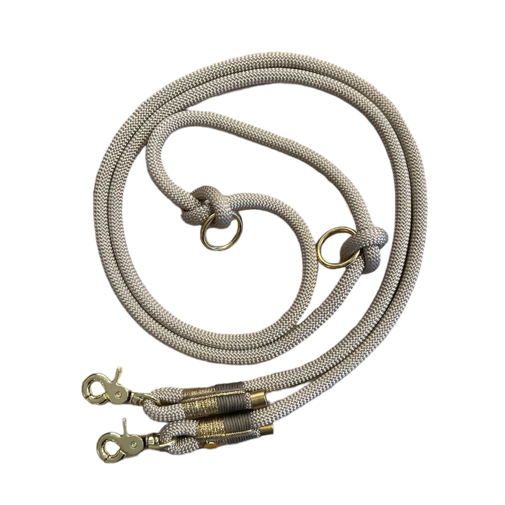 Hundeleine GOLDEN TAUPE verstellbar - Studio Proud