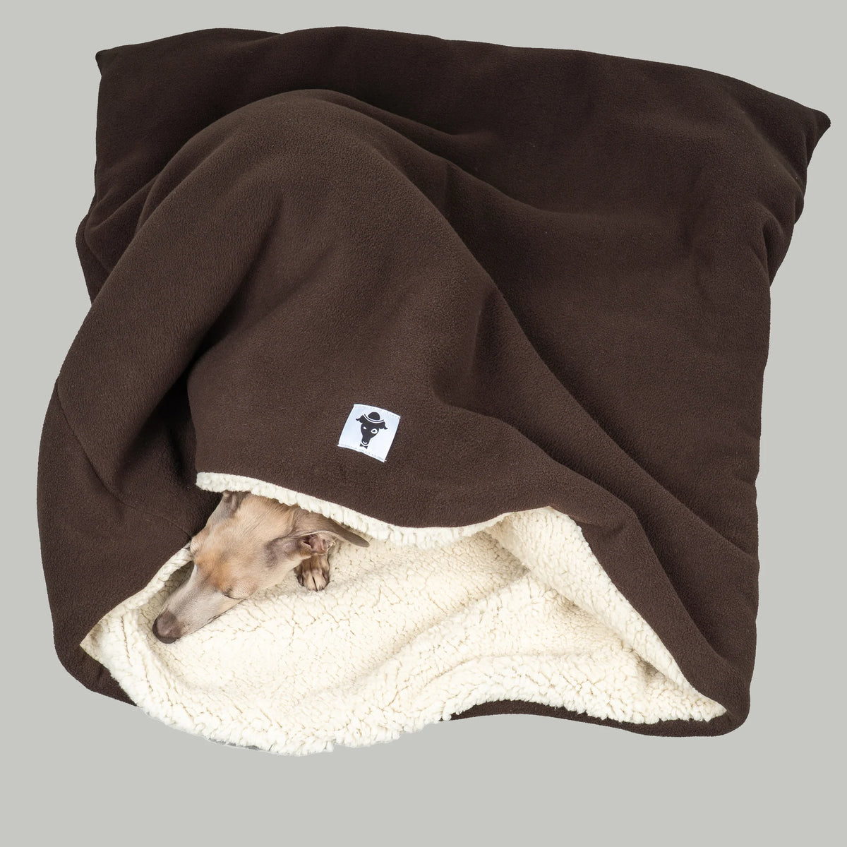 KARMA HUND Teddy Hundeschlafsack Dunkelbraun
