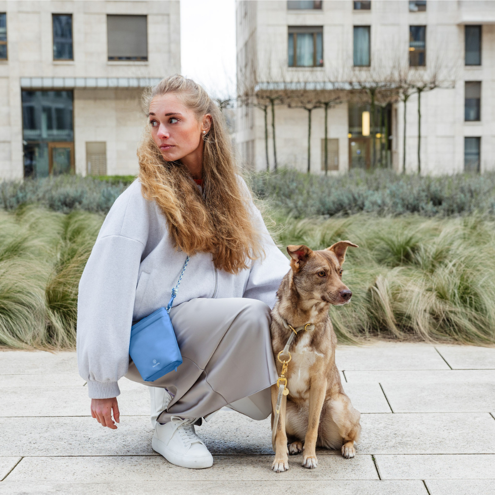 Tragebild Leckerlibeutel Dog Snack Bag Karl M Sky Blue - PALOPA