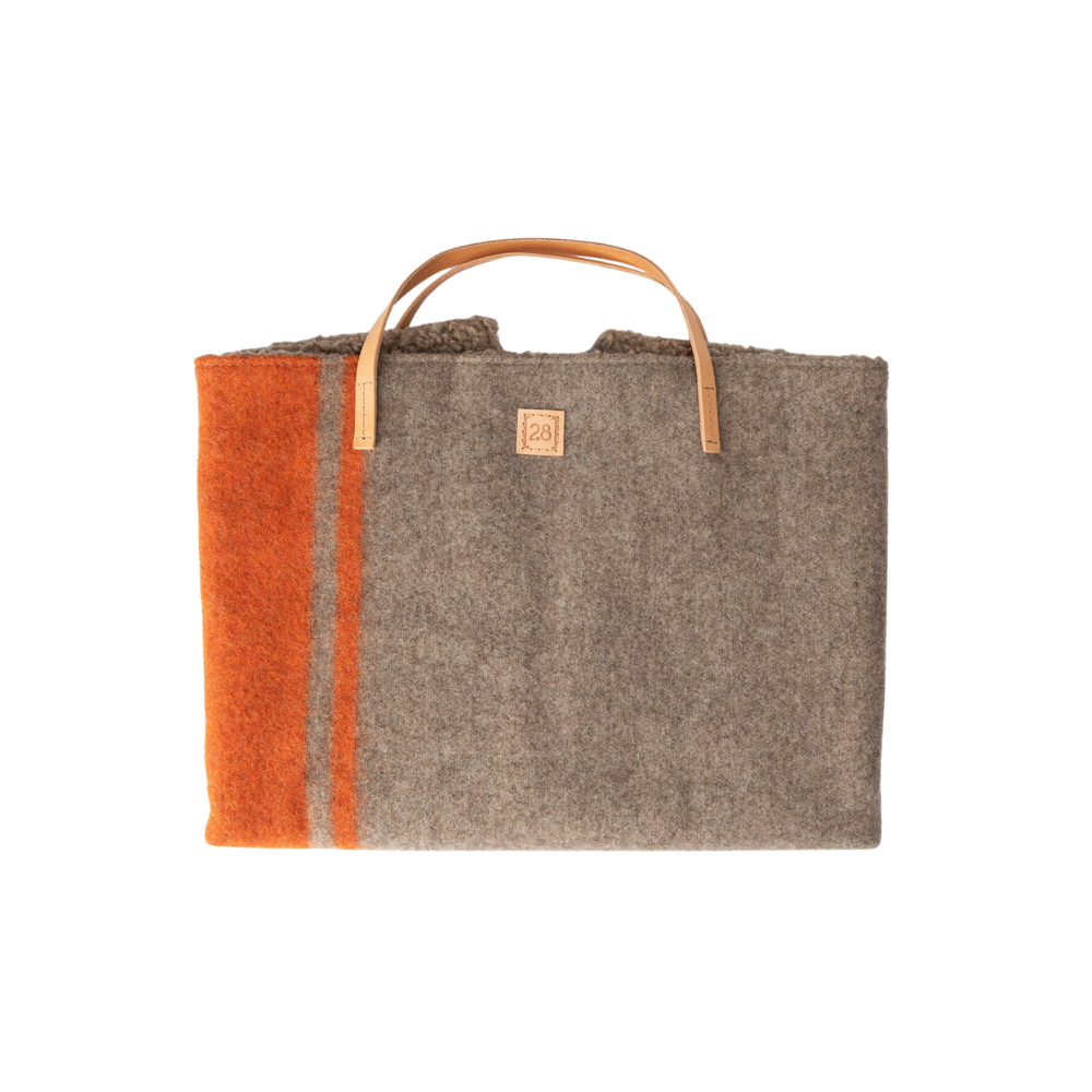 Travelmatte STEVE Hundedecke Wolle natural Orange - 2.8 designs for dogs