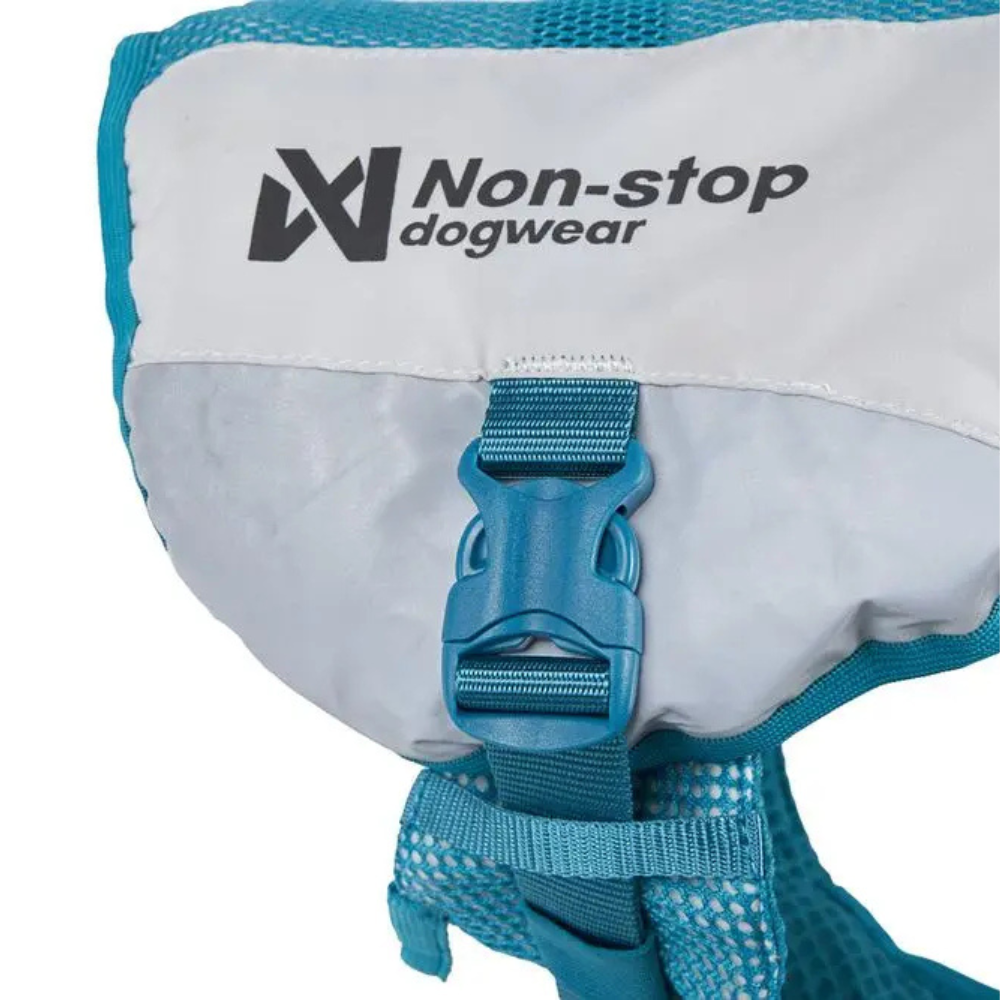 Uv Schutz & Schnallen Kühlweste Cooling Vest light grey/teal - non-stop dogwear