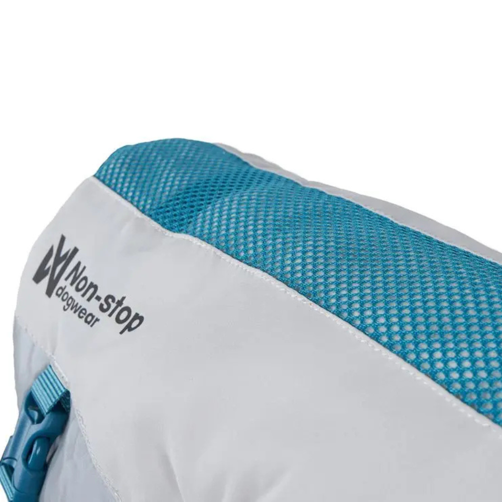 Verlängerte Rumpfkühlung Kühlweste Cooling Vest light grey/teal - non-stop dogwear