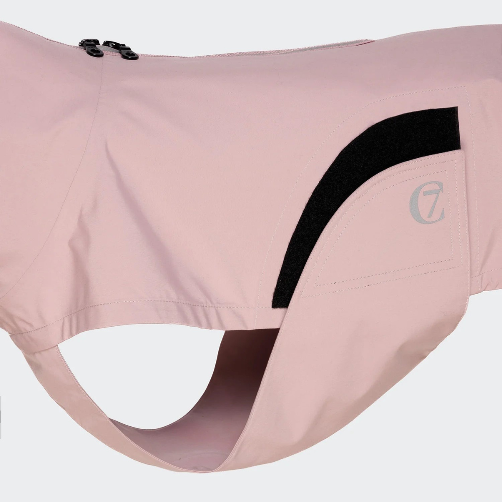 Klettverschluss & Bauchschutz Cloud7 Hunderegenmantel Dublin Woodrose