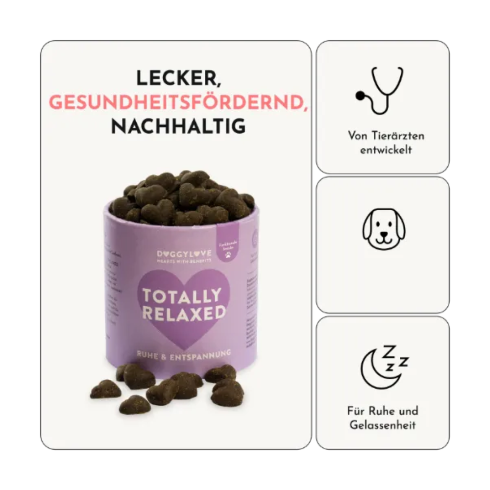 Vorteile Funktionaler Hundesnack TOTALLY RELAXED Ruhe & Entspannung - doggylove