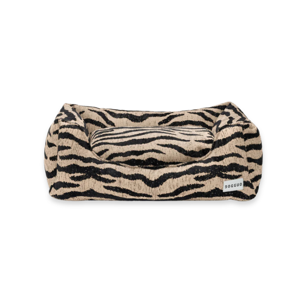 Zebra Hundebett Beige/Black - DOGGUO