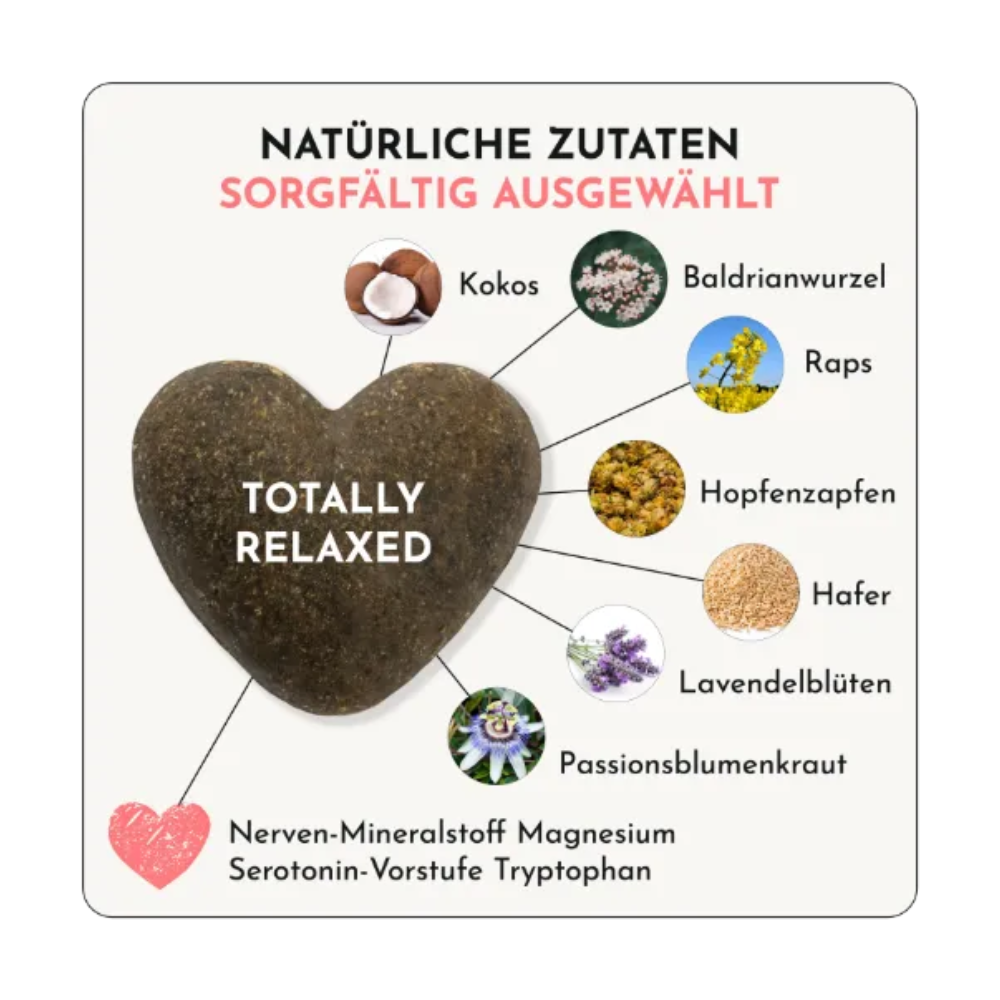 Zutaten Funktionaler Hundesnack TOTALLY RELAXED Ruhe & Entspannung - doggylove