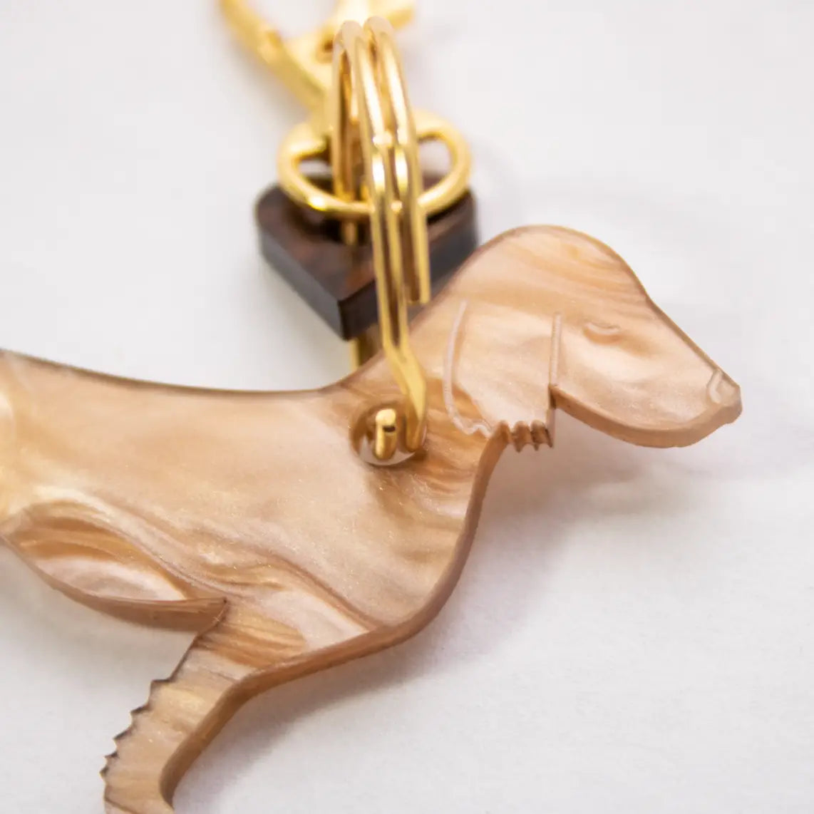 Schlüsselanhänger DACKEL Taschenanhänger Goldie