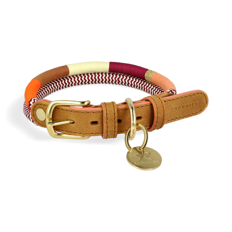 Chommies Adjustable Dog Collar Halsband Autumn