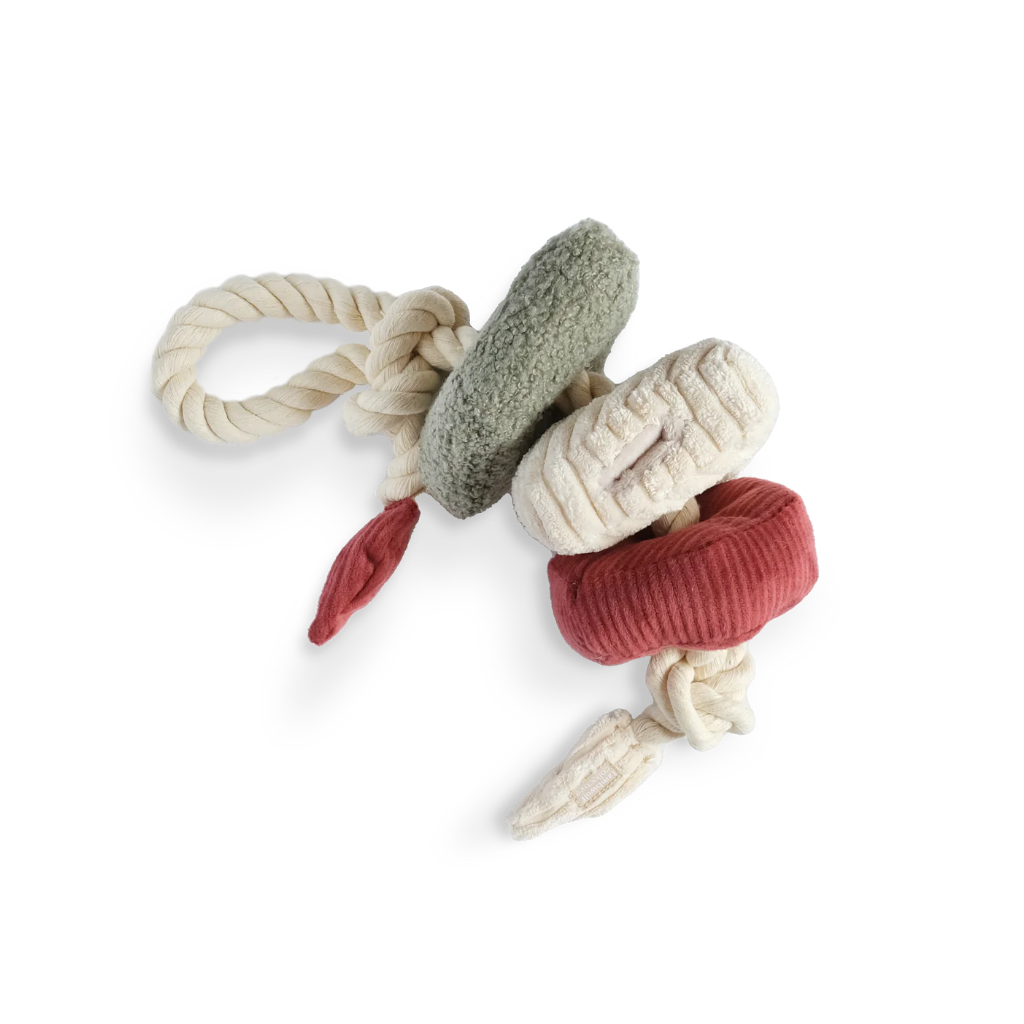Hundespielzeug BLOCS mit Seil XMAS - Lambwolf Collective