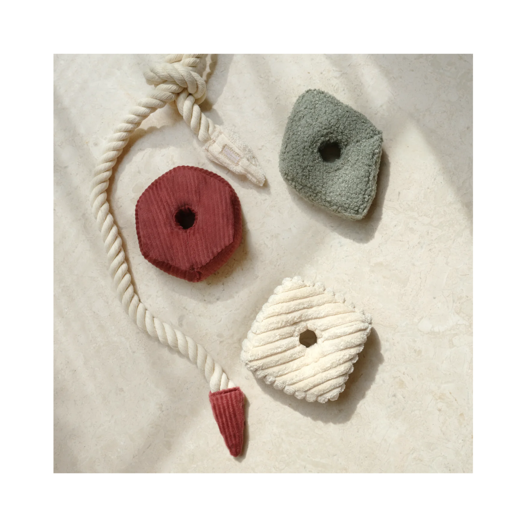 Hundespielzeug BLOCS mit Seil XMAS entknotet - Lambwolf Collective