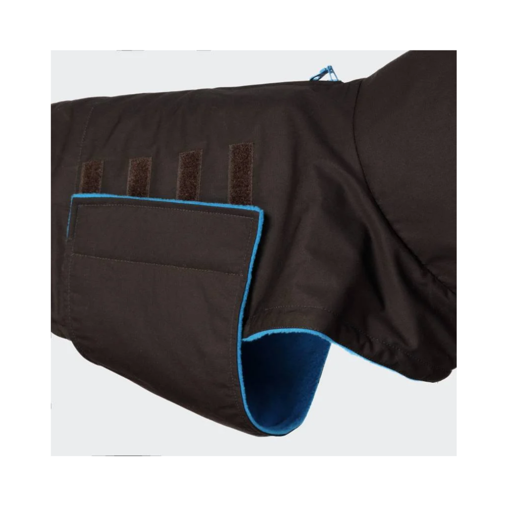 Verschluss Cloud7 Hundemantel Brooklyn Waxed Cotton Dunkelbraun
