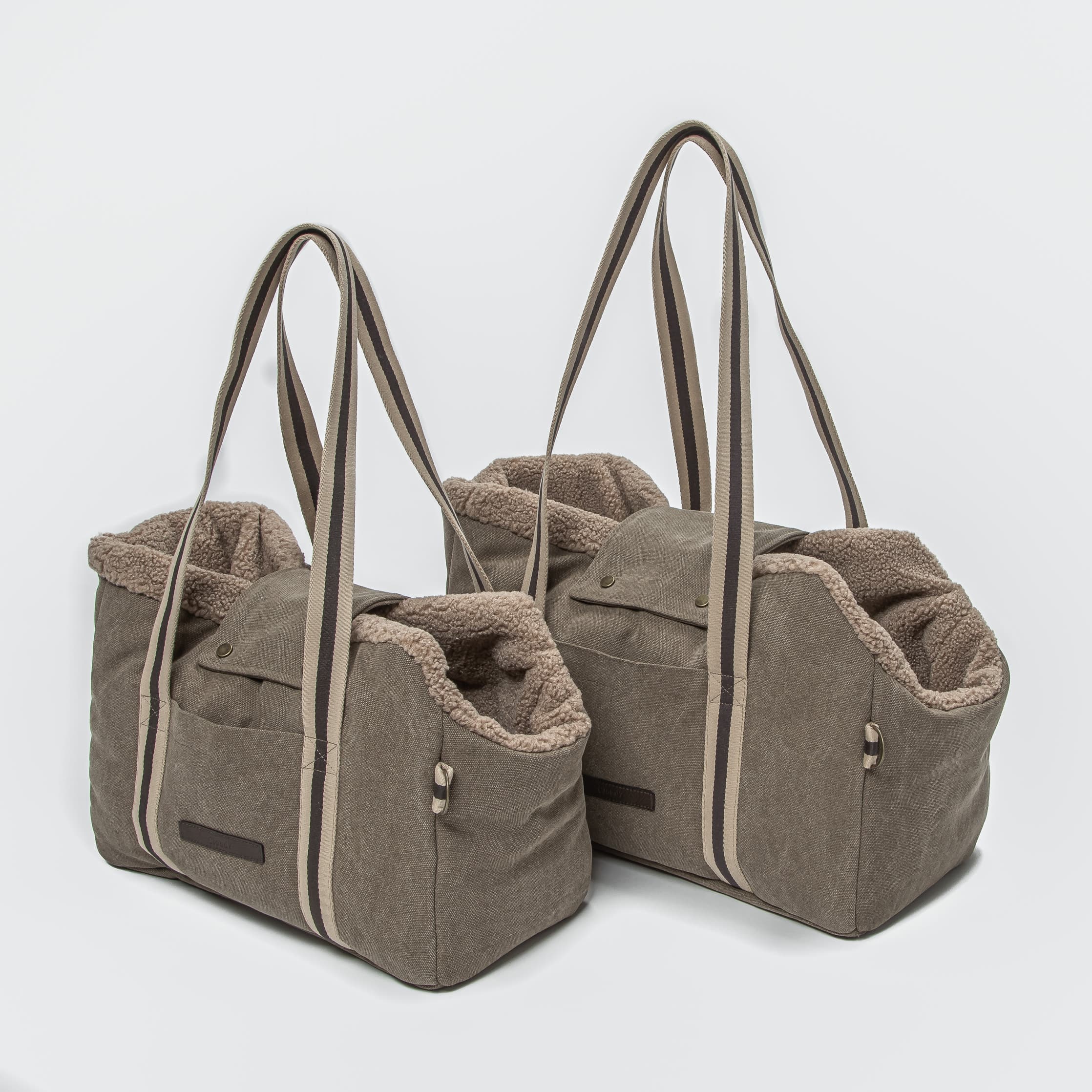 Größenvergleich Cloud7 Hundetasche Lucca Canvas Sand