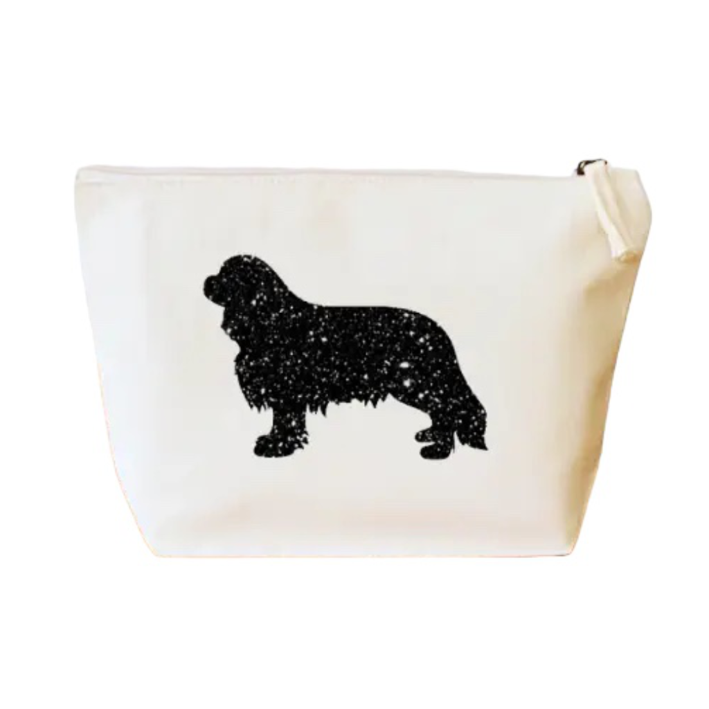 Tasche aus Bio Canvas mit CAVALIER KING CHARLES SPANIEL Motiv schwarz