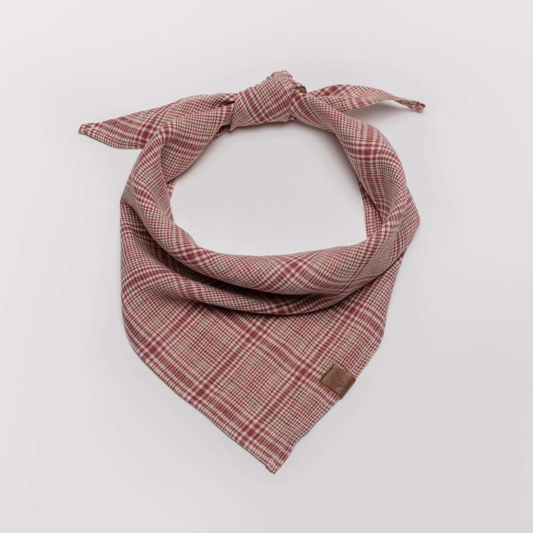 Cloud7 Hundehalstuch Bandana Check Red Light Green