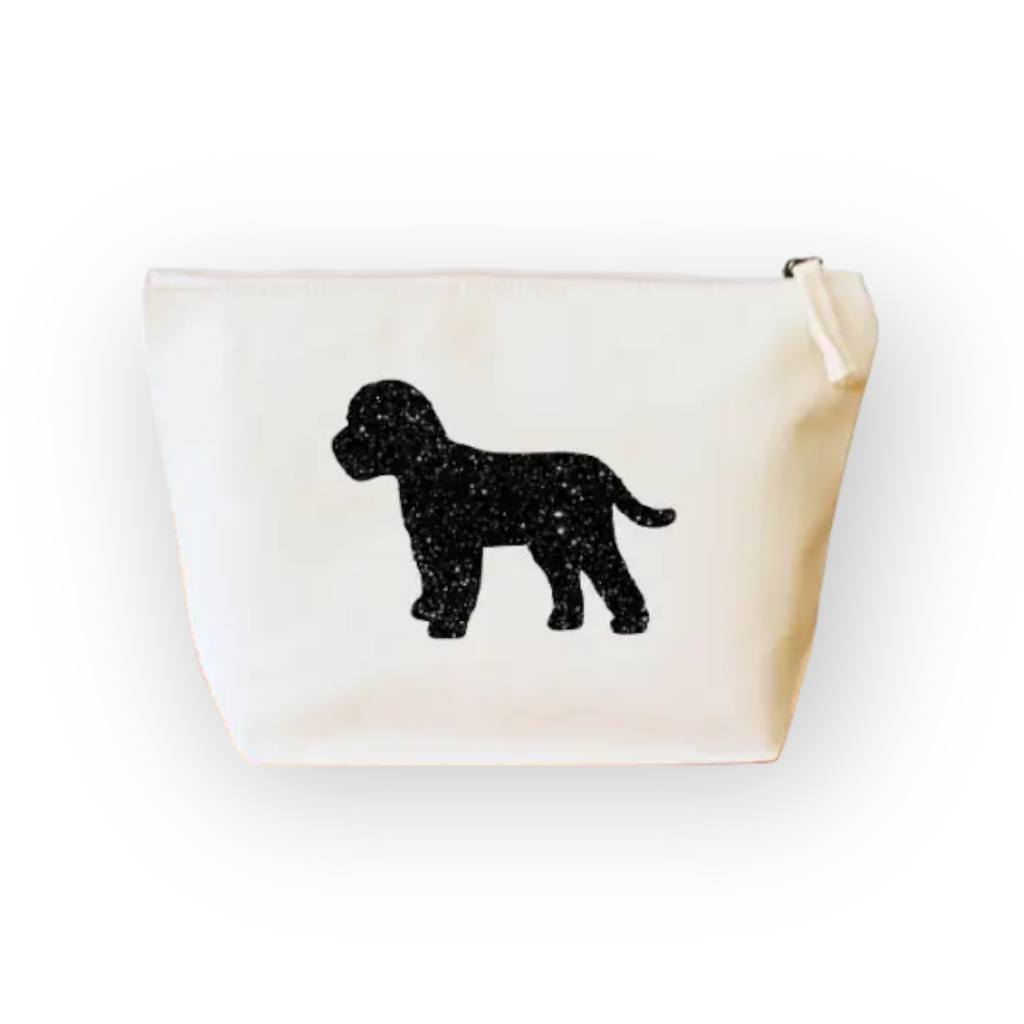 Tasche aus Bio Canvas mit COCKAPOO Motiv schwarz