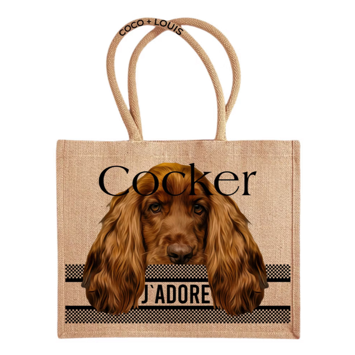 COCO + LOUIS Shopper mit Hundemotiv Cocker
