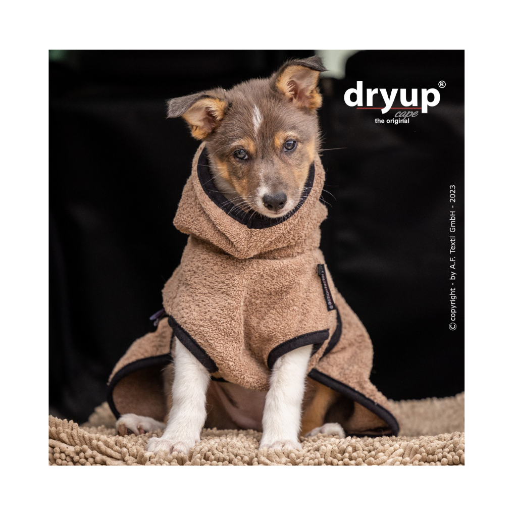 Hundebademantel DRYUP Cape MINI COFFEE