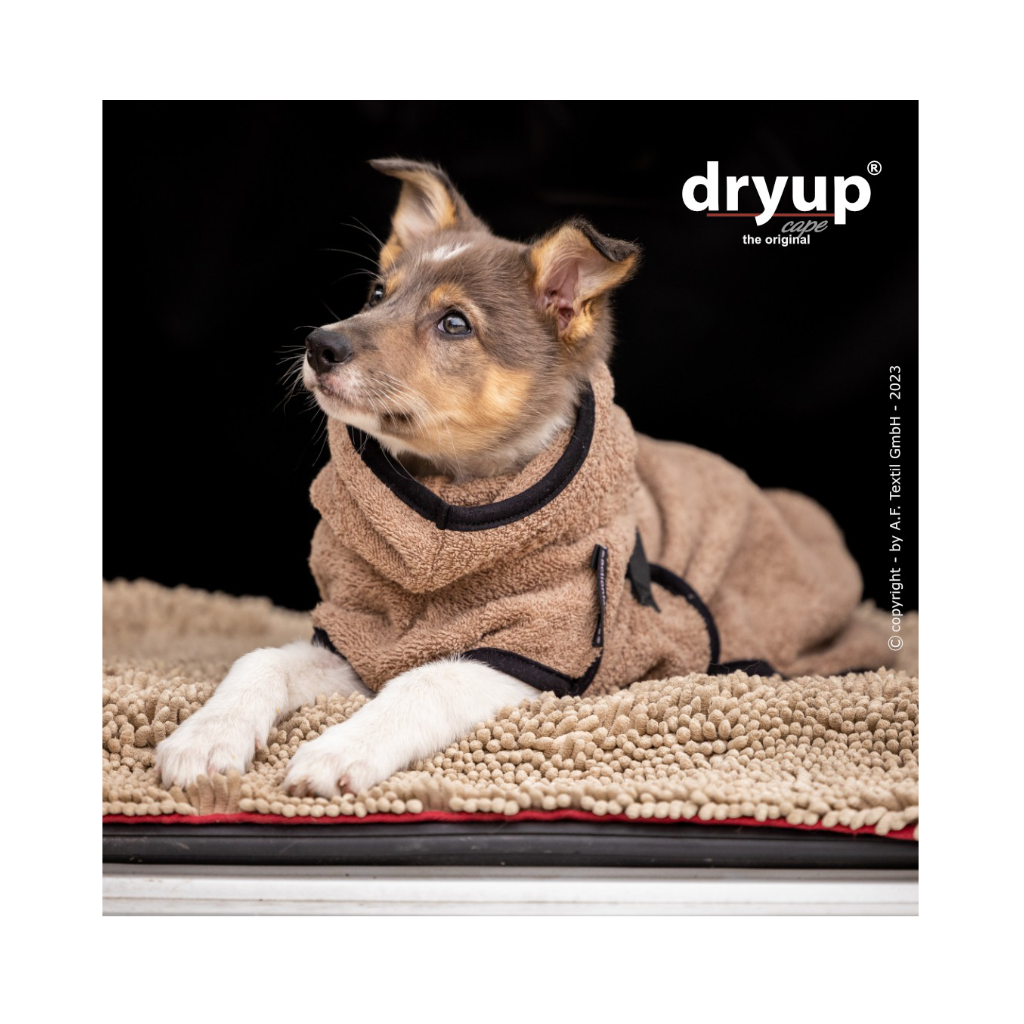 Hundebademantel DRYUP Cape MINI COFFEE