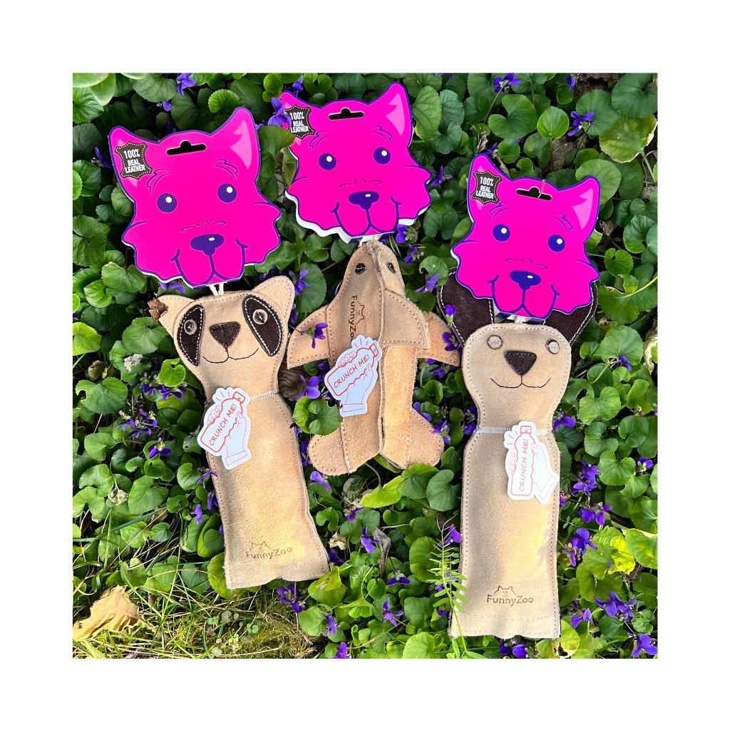 Hundespielzeuge aus Wildleder - Funny Zoo